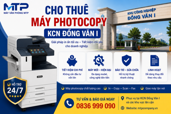 Cho thuê máy photocopy KCN Đồng Văn I