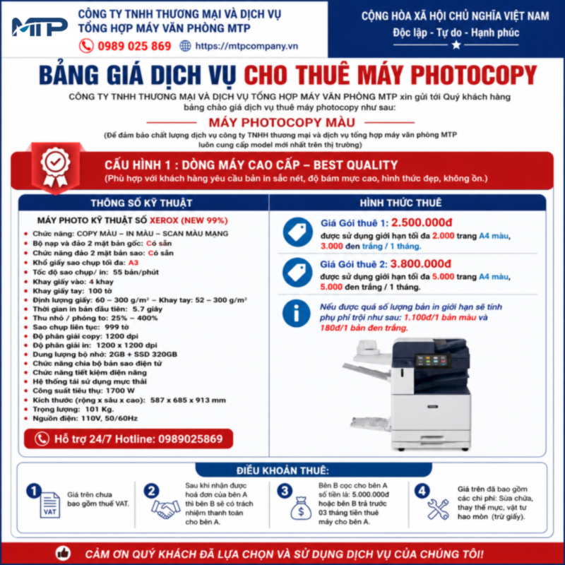Cho thuê máy photocopy tại Hà Nam (03)