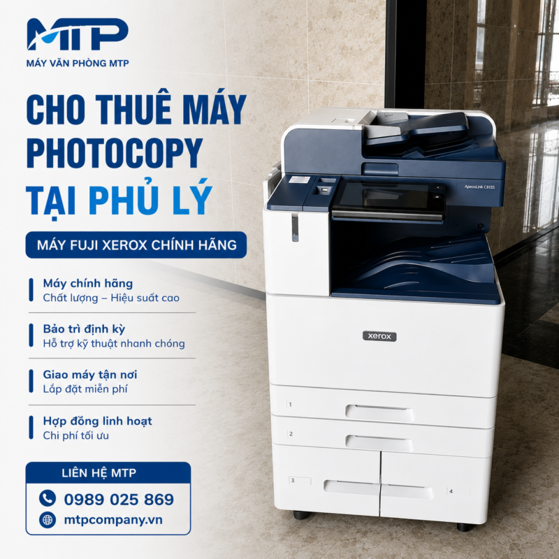 Cho thuê máy photocopy tại Phủ lý (03)
