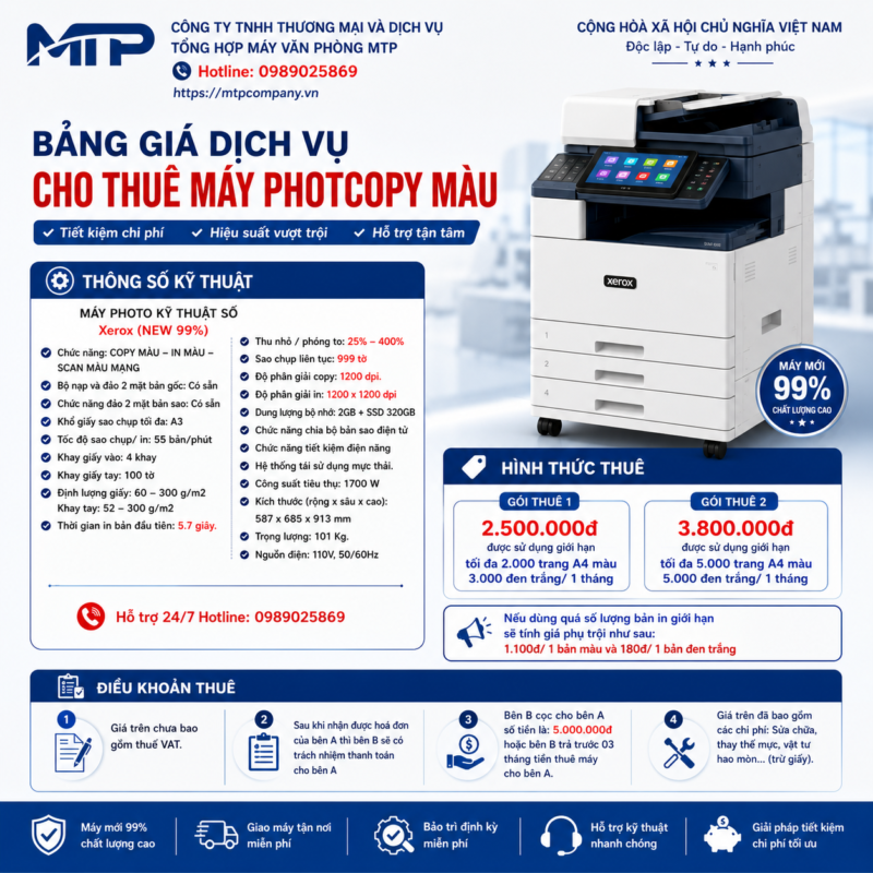 Cho thuê máy photocopy phường Đồng Văn (02)